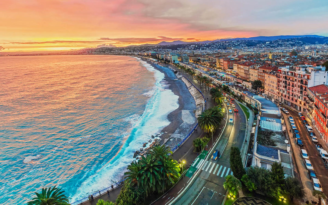 Vue de la promenade des Anglais à Nice